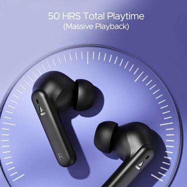 boAt Airdopes 170 TWS Earbuds – 50H Playtime, Quad Mics ENx Tech, 13mm Drivers, Low Latency, ASAP Charge, IPX4, Touch Controls